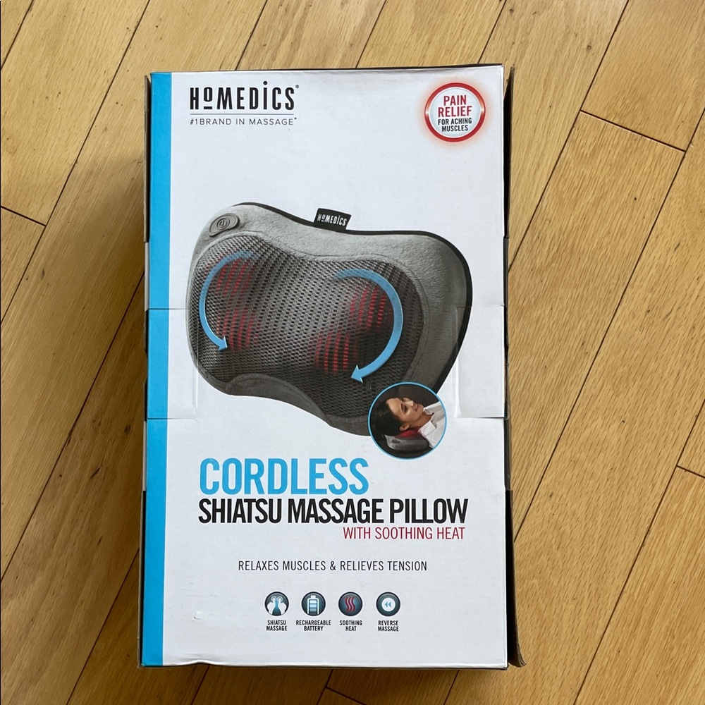 NEW Homedics Shiatsu Massage Pillow with Heat